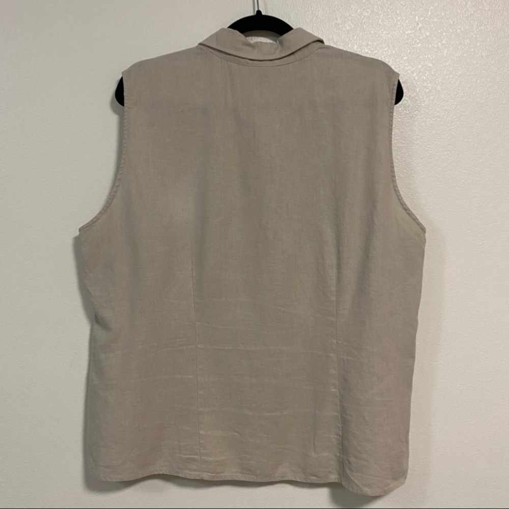 Erika Women Linen Blend Shirt Size 1X - Picture 3 of 10